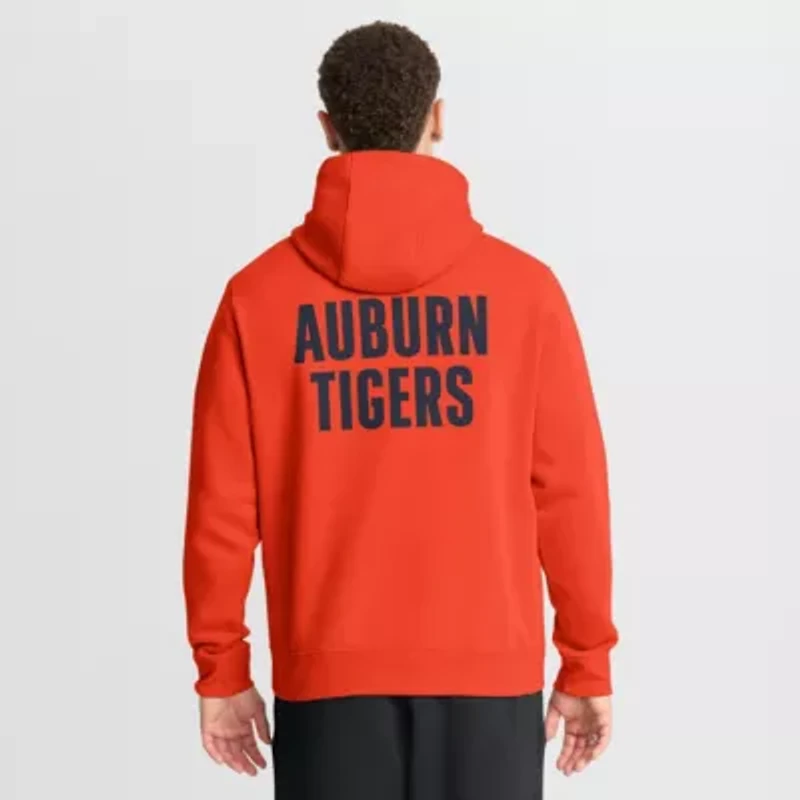 NCAA Nike Auburn Tigers Basketball Two-Hit Club Fleece Pullover Hoodie