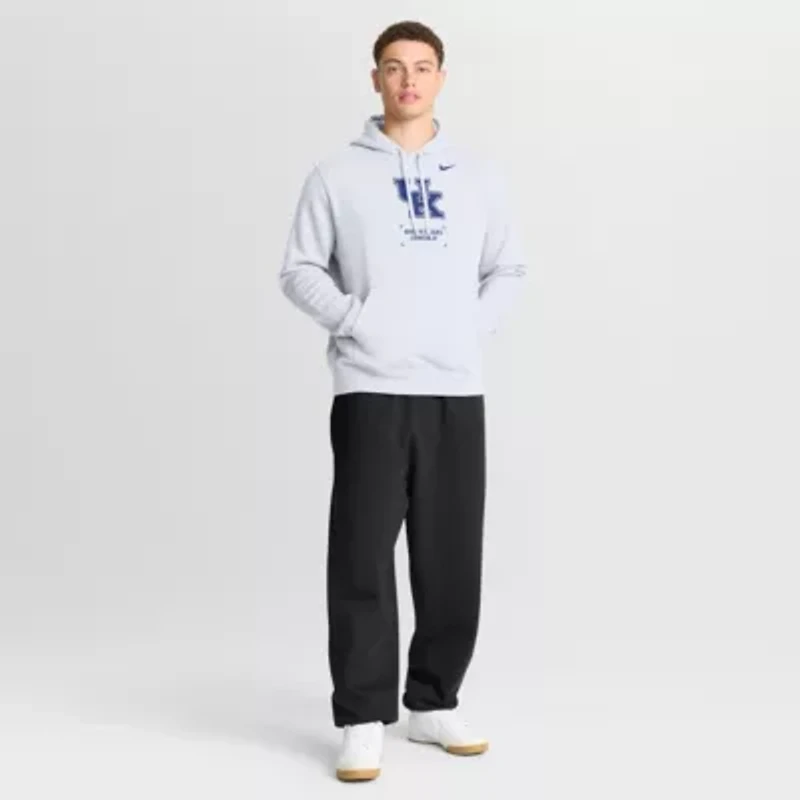 NCAA Nike Kentucky Wildcats Basketball Two-Hit Club Fleece Pullover Hoodie
