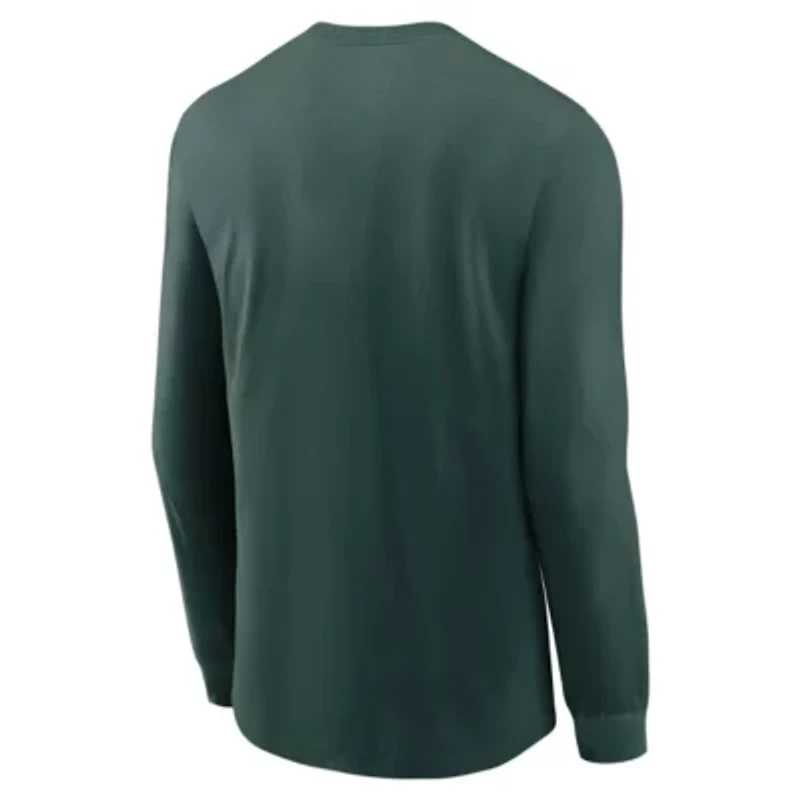 NCAA Nike Michigan State Spartans Legacy Arched Logo Long Sleeve T-Shirt