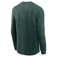 NCAA Nike Michigan State Spartans Legacy Arched Logo Long Sleeve T-Shirt