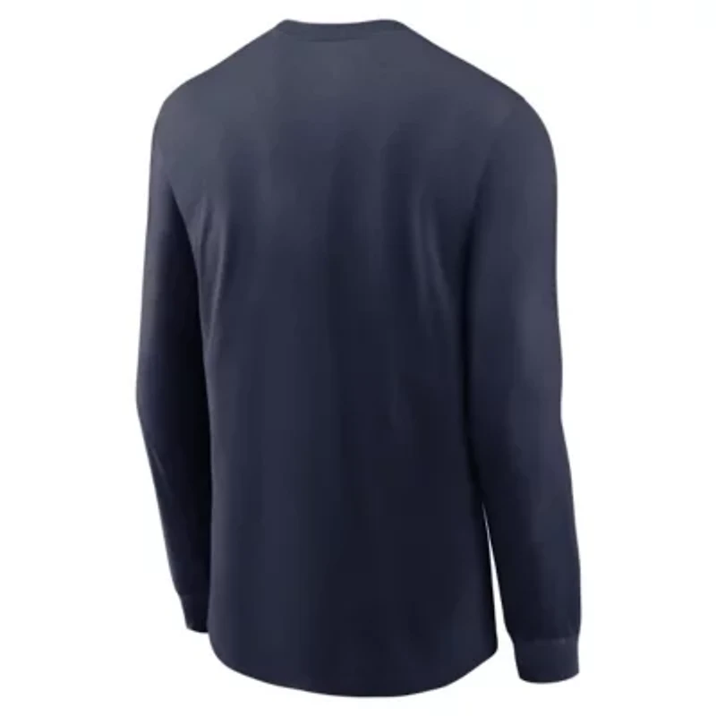 NCAA Nike Michigan Wolverines Legacy Arched Logo Long Sleeve T-Shirt
