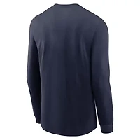 NCAA Nike Michigan Wolverines Legacy Arched Logo Long Sleeve T-Shirt