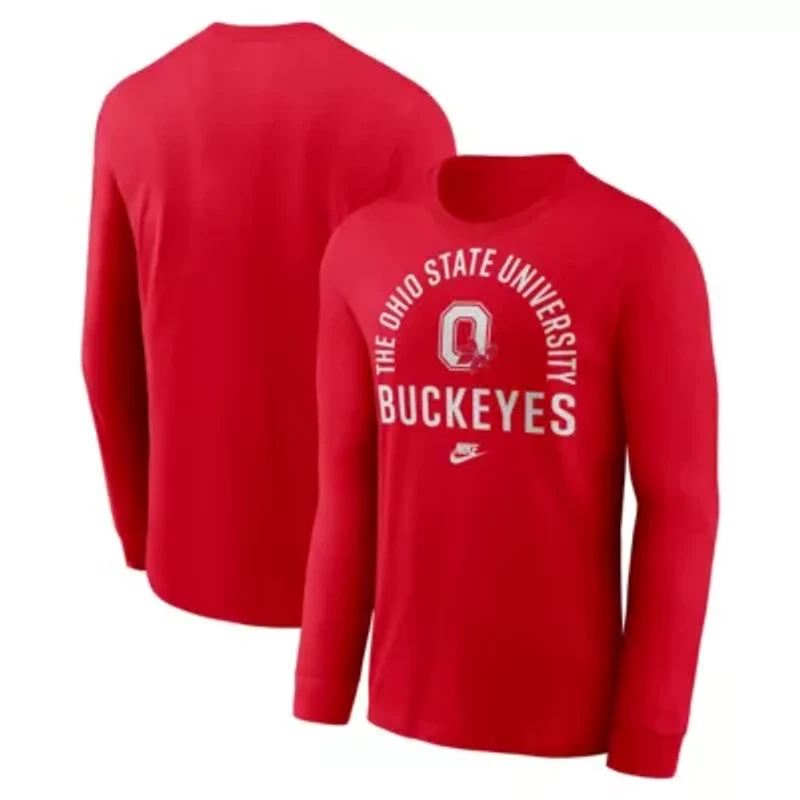 NCAA Nike Ohio State Buckeyes Legacy Arched Logo Long Sleeve T-Shirt