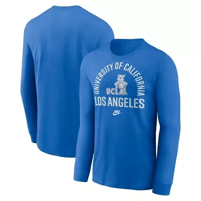 NCAA Nike UCLA Bruins Legacy Arched Logo Long Sleeve T-Shirt