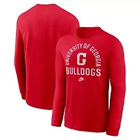 NCAA Nike Georgia Bulldogs Legacy Arched Logo Long Sleeve T-Shirt