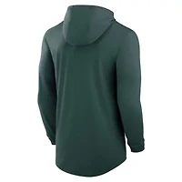 NCAA Nike Michigan State Spartans Legacy Tri-Blend Dri-FIT Long Sleeve Hoodie T-Shirt