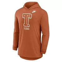 NCAA Nike Texas Longhorns Legacy Tri-Blend Dri-FIT Long Sleeve Hoodie T-Shirt