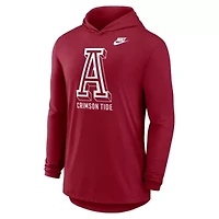 Alabama Crimson Tide NCAA Nike Legacy Tri-Blend Dri-FIT Long Sleeve Hoodie T-Shirt