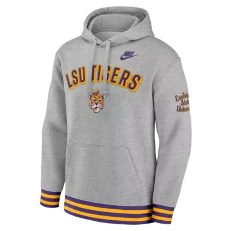 NCAA Nike LSU Tigers Legacy Retro Pullover Hoodie