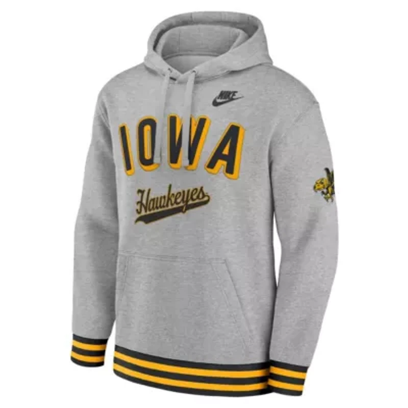NCAA Nike Iowa Hawkeyes Legacy Retro Pullover Hoodie