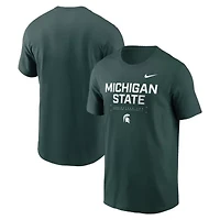 NCAA Nike Michigan State Spartans 2025 Courtside Basketball Performance T-Shirt