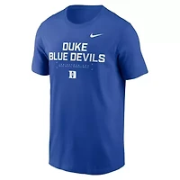 Duke Blue Devils NCAA Nike 2025 Courtside Basketball Performance T-Shirt