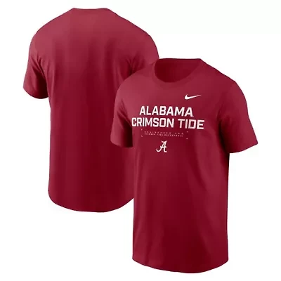 Alabama Crimson Tide NCAA Nike 2025 Courtside Basketball Performance T-Shirt