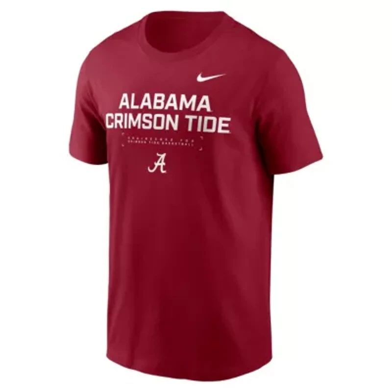 Alabama Crimson Tide NCAA Nike 2025 Courtside Basketball Performance T-Shirt