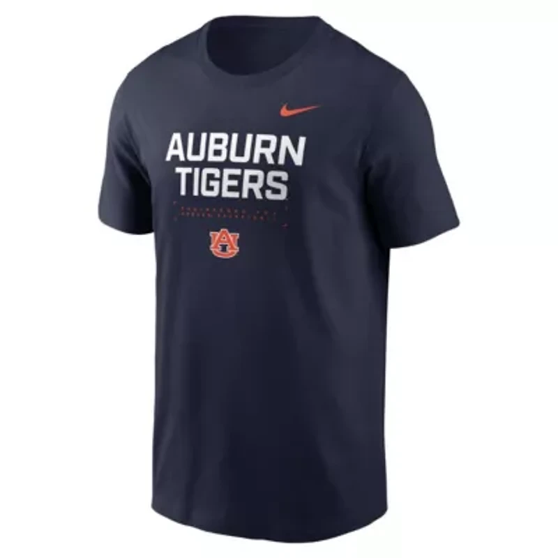 NCAA Nike Auburn Tigers 2025 Courtside Basketball Performance T-Shirt
