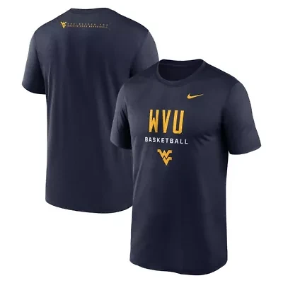 NCAA Nike West Virginia Mountaineers 2025 Courtside Basketball Legend Dri-FIT T-Shirt