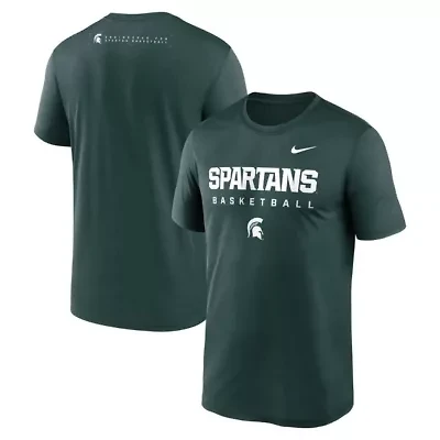 NCAA Nike Michigan State Spartans 2025 Courtside Basketball Legend Dri-FIT T-Shirt