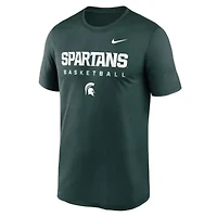 NCAA Nike Michigan State Spartans 2025 Courtside Basketball Legend Dri-FIT T-Shirt