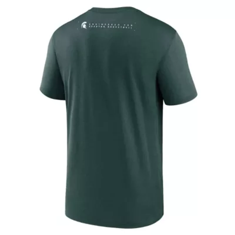 NCAA Nike Michigan State Spartans 2025 Courtside Basketball Legend Dri-FIT T-Shirt