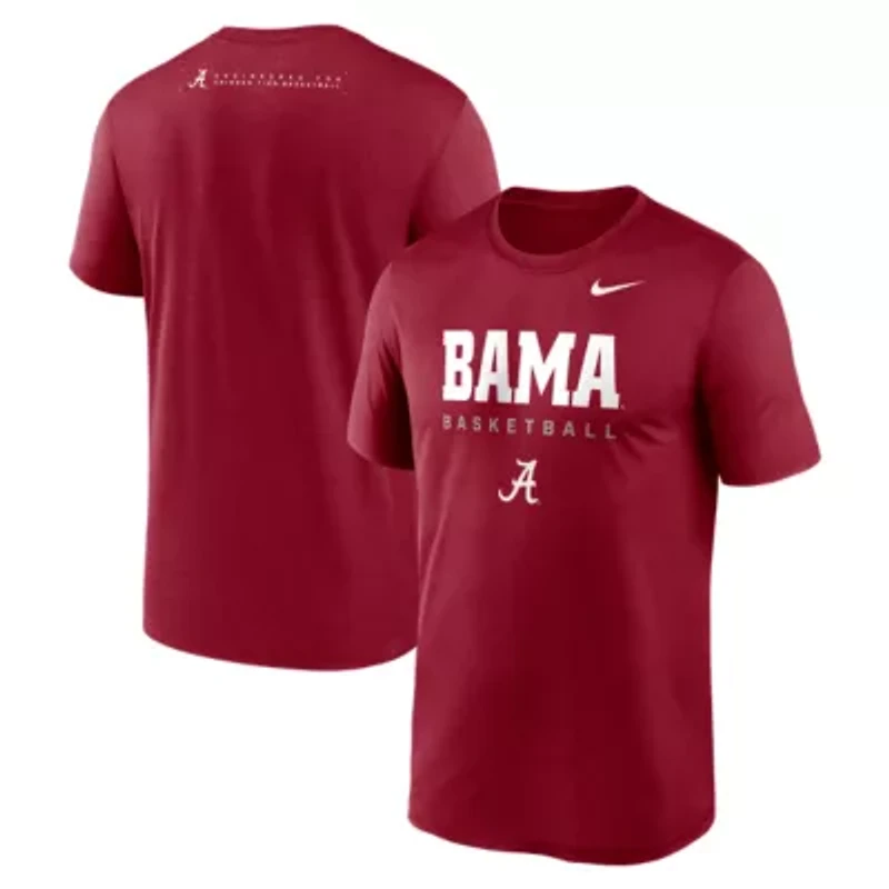 Alabama Crimson Tide NCAA Nike 2025 Courtside Basketball Legend Dri-FIT T-Shirt