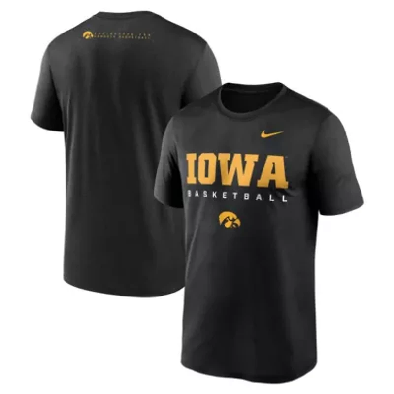 NCAA Nike Iowa Hawkeyes 2025 Courtside Basketball Legend Dri-FIT T-Shirt