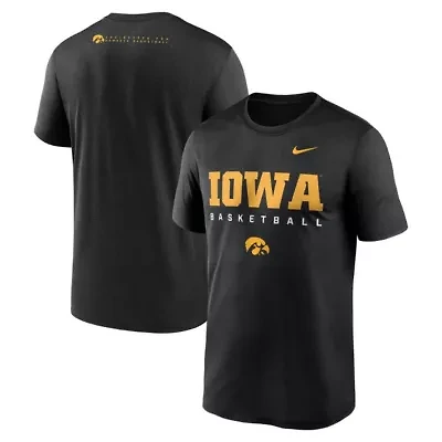 NCAA Nike Iowa Hawkeyes 2025 Courtside Basketball Legend Dri-FIT T-Shirt