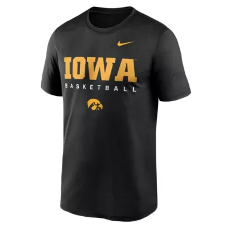 NCAA Nike Iowa Hawkeyes 2025 Courtside Basketball Legend Dri-FIT T-Shirt