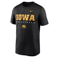 NCAA Nike Iowa Hawkeyes 2025 Courtside Basketball Legend Dri-FIT T-Shirt