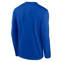 Duke Blue Devils NCAA Nike 2025 Courtside Basketball Shootaround Legend Dri-FIT Long Sleeve T-Shirt