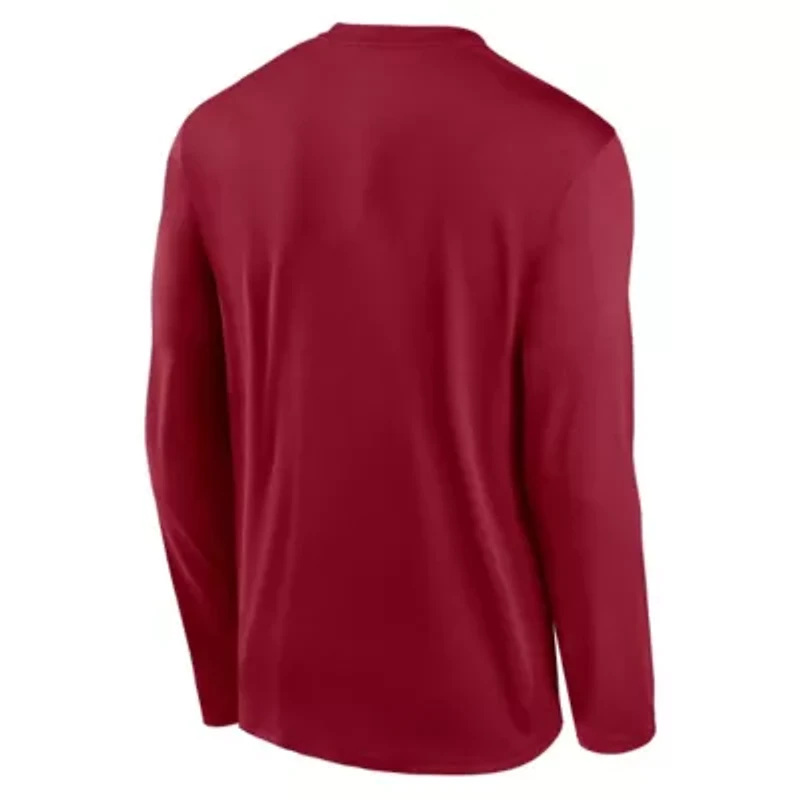 Stanford Cardinal NCAA Nike 2025 Courtside Basketball Shootaround Legend Dri-FIT Long Sleeve T-Shirt