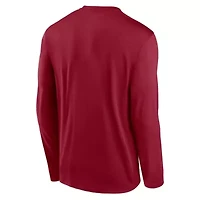 Stanford Cardinal NCAA Nike 2025 Courtside Basketball Shootaround Legend Dri-FIT Long Sleeve T-Shirt