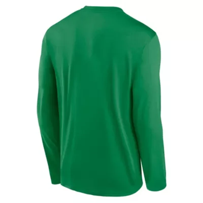 NCAA Nike Oregon Ducks 2025 Courtside Basketball Shootaround Legend Dri-FIT Long Sleeve T-Shirt