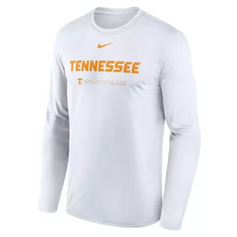 NCAA Nike Tennessee Volunteers 2025 Courtside Basketball Shootaround Legend Dri-FIT Long Sleeve T-Shirt