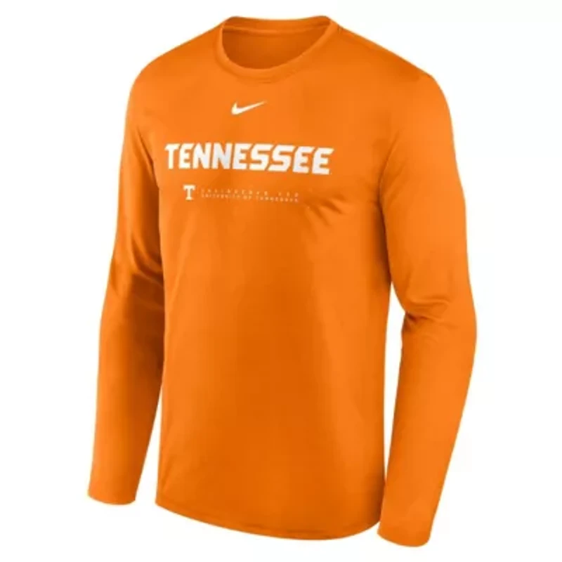 NCAA Nike Tennessee Volunteers 2025 Courtside Basketball Shootaround Legend Dri-FIT Long Sleeve T-Shirt