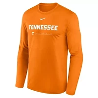 NCAA Nike Tennessee Volunteers 2025 Courtside Basketball Shootaround Legend Dri-FIT Long Sleeve T-Shirt