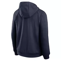 NCAA Nike West Virginia Mountaineers 2025 Courtside Basketball Practice Raglan Dri-FIT Hoodie