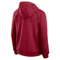 Alabama Crimson Tide NCAA Nike 2025 Courtside Basketball Practice Raglan Dri-FIT Hoodie