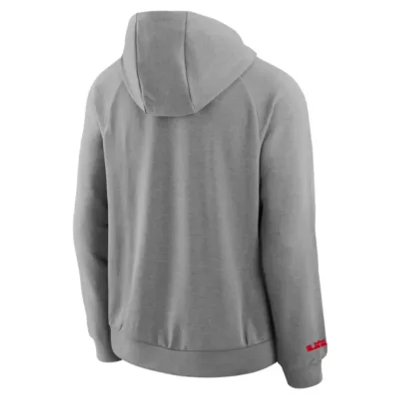 NCAA Nike Ohio State Buckeyes 2025 Courtside Basketball Practice Raglan Dri-FIT Hoodie