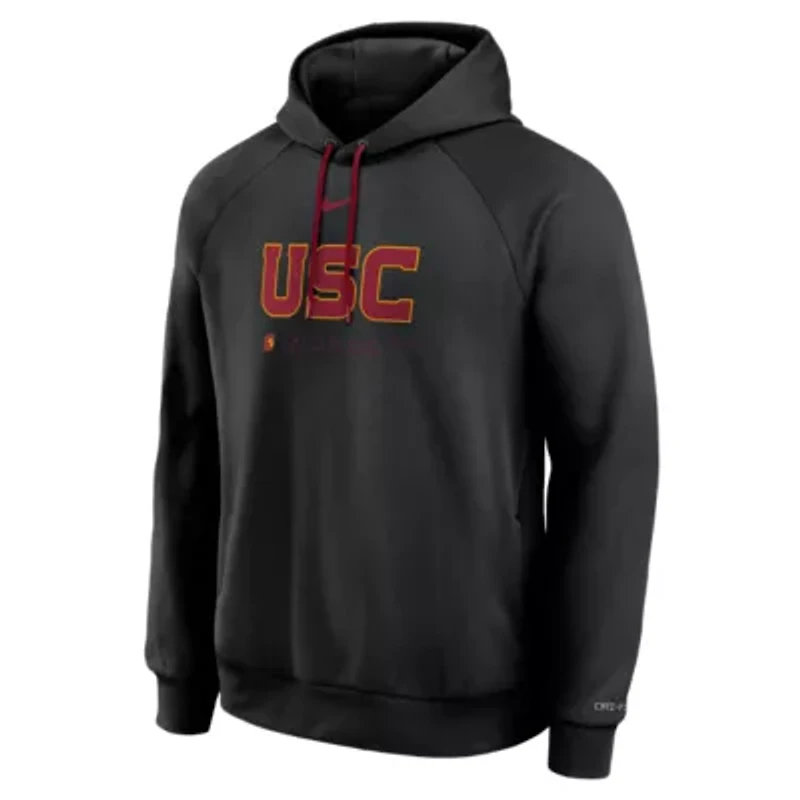 NCAA Nike USC Trojans 2025 Courtside Basketball Practice Raglan Dri-FIT Hoodie