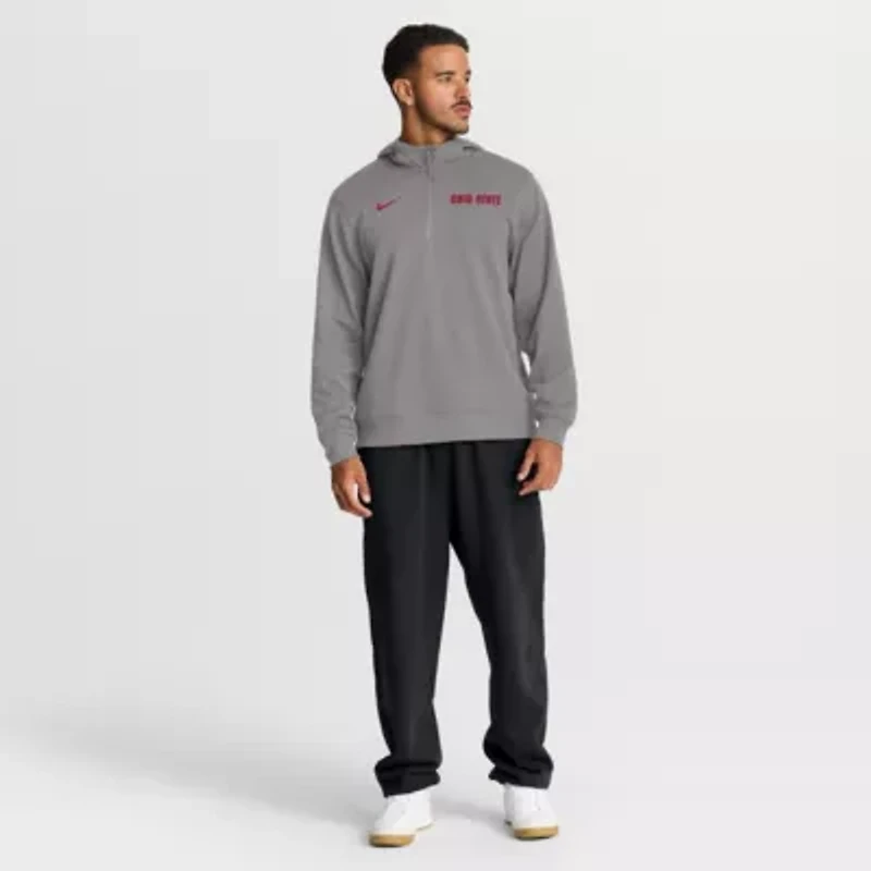 NCAA Nike Ohio State Buckeyes 2025 Coaches Premium Dri-FIT Quarter-Zip Hoodie
