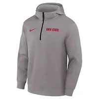 NCAA Nike Ohio State Buckeyes 2025 Coaches Premium Dri-FIT Quarter-Zip Hoodie