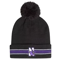 NCAA Under Armour Northwestern Wildcats City Collection Drive Cuffed Knit Hat with Pom