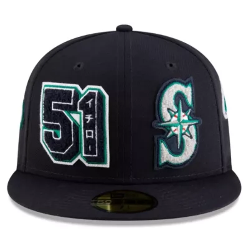 MLB Ichiro Suzuki Seattle Mariners 2025 Baseball Hall of Fame Patched 59FIFTY Fitted Hat