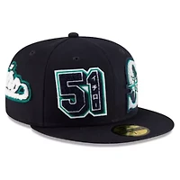 MLB Ichiro Suzuki Seattle Mariners 2025 Baseball Hall of Fame Patched 59FIFTY Fitted Hat