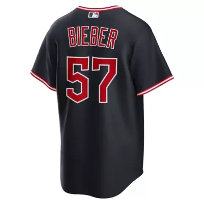 MLB Nike Shane Bieber Cleveland Guardians Alternate Replica Jersey