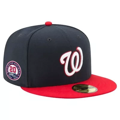 MLB Navy/Red Washington Nationals 20th Anniversary 59FIFTY Fitted Hat