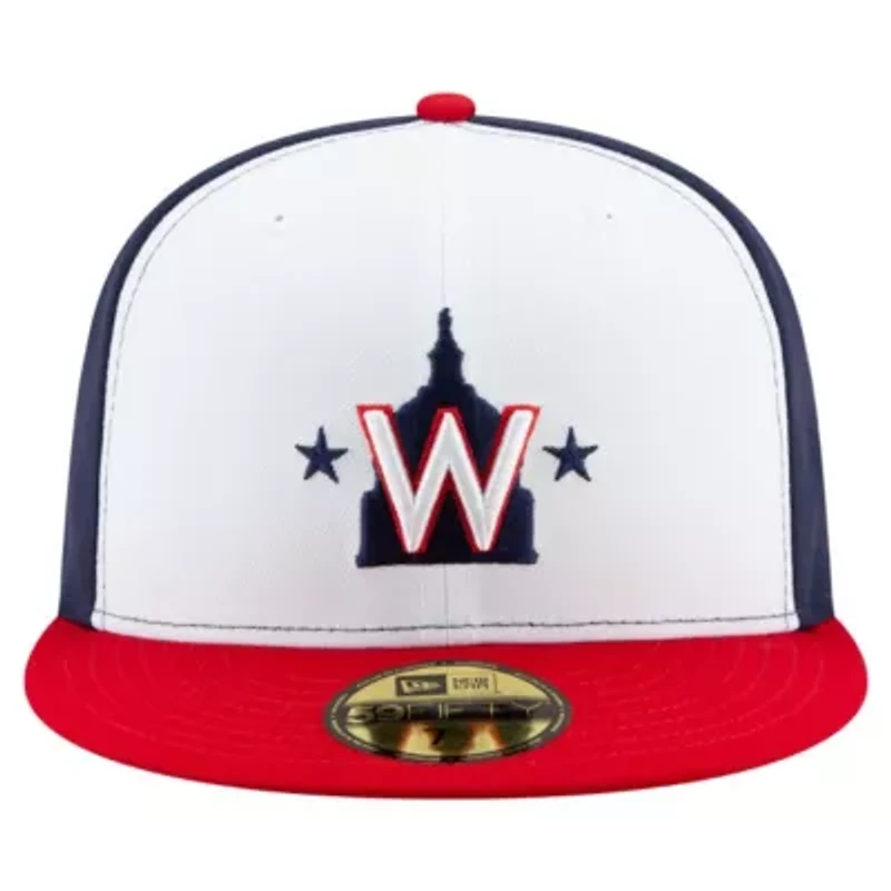 MLB White/Navy/Red Washington Nationals 20th Anniversary 59FIFTY Fitted Hat