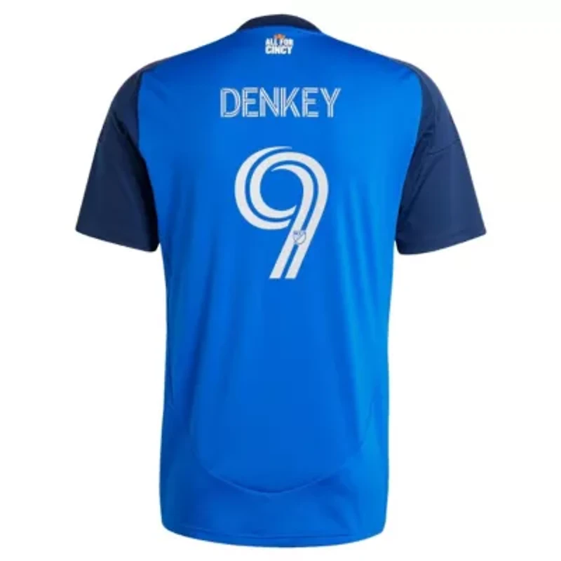 MLS Kévin Denkey FC Cincinnati 2025 and Legacy Kit Replica Player Jersey