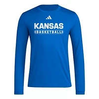 NCAA Kansas Jayhawks On-Court Pregame Long Sleeve T-Shirt