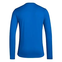 NCAA Kansas Jayhawks On-Court Pregame Long Sleeve T-Shirt